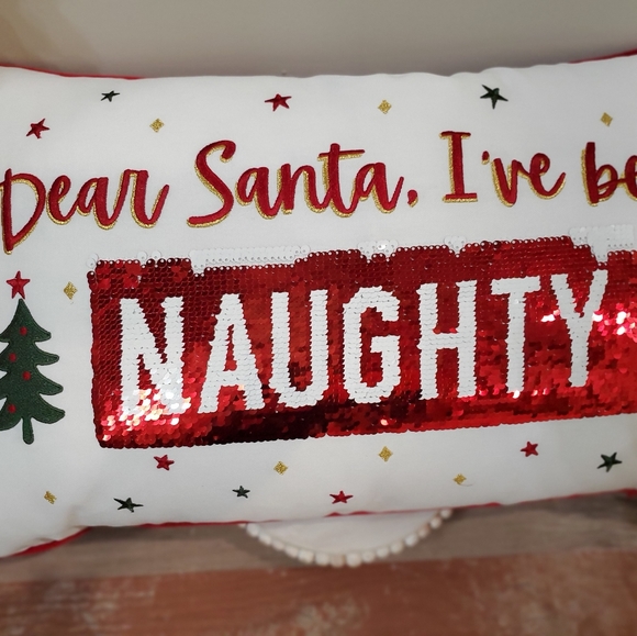 Dear Santa Holiday Pillow-NWT - Picture 2 of 5